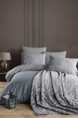 İYİ GECELER VALERİA BATTANİYELİ NEVRESİM TAKIMI SELEN GRİ ÇİFT KİŞİLİK