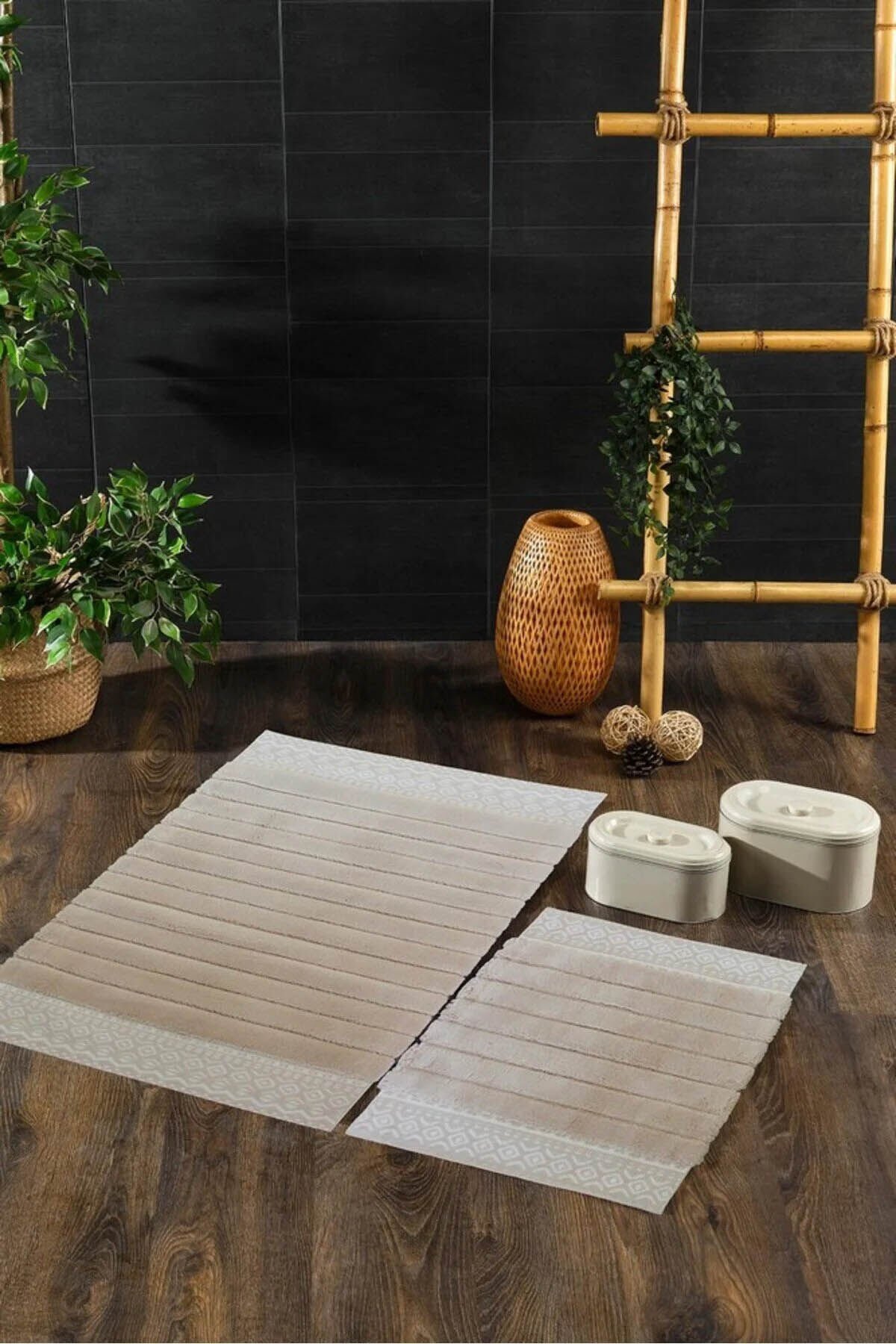 İYİ GECELER BANYO PASPAS SETİ PAKU BEJ 2'Lİ