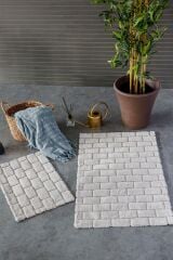 İYİ GECELER BANYO PASPAS SETİ WALL AÇIK GRİ 2'Lİ