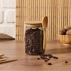 Bambum Lolla 12 Cm Kaşıklı Cam Saklama Kabı