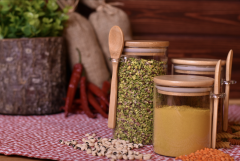 Bambum Lolla 15 Cm Kaşıklı Cam Saklama Kabı