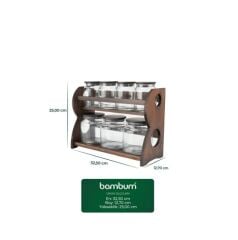 BAMBUM NERO BENCH 2 KATLI BAHARAT SETİ 8 PRÇ.