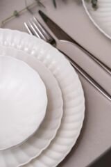 Kütahya Porselen 27 Cm 6'Lı Luz Form Servis Tabağı