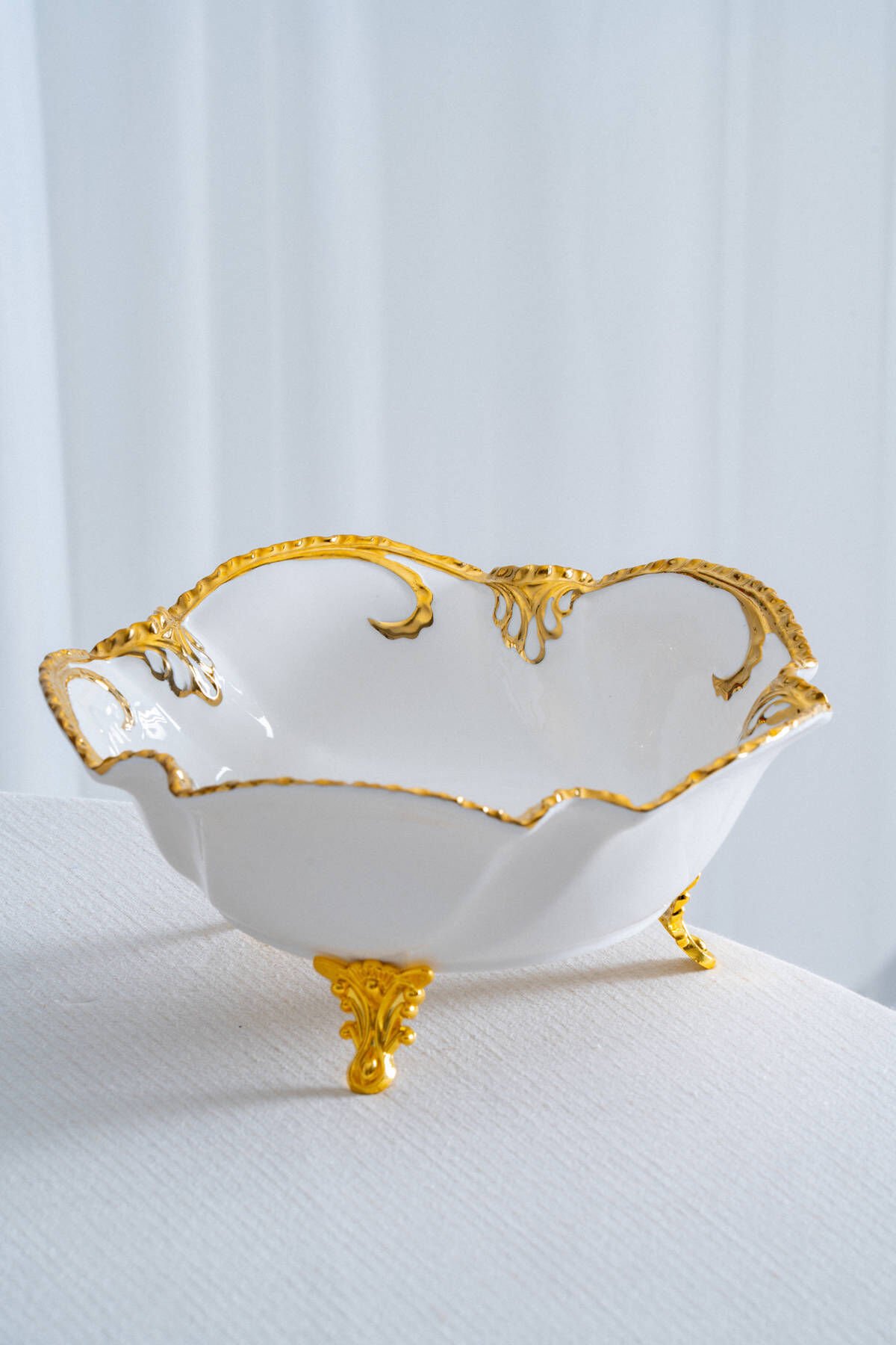 ACAR EDWINA PORSELEN SUNUMLUK AYAKLI DERİN 25 CM