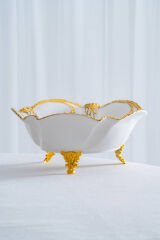 ACAR EDWINA PORSELEN SUNUMLUK AYAKLI DERİN 25 CM