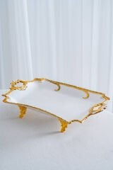 Acar Edwina 39 Cm Ayaklı Dikdörtgen Porselen Sunumluk