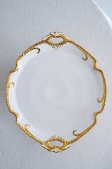 Acar 32 Cm Edwina Ayaklı Yuvarlık Porselen Sunumluk