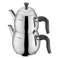 Emsan Siyah Mini Duru Çaydanlık Takımı