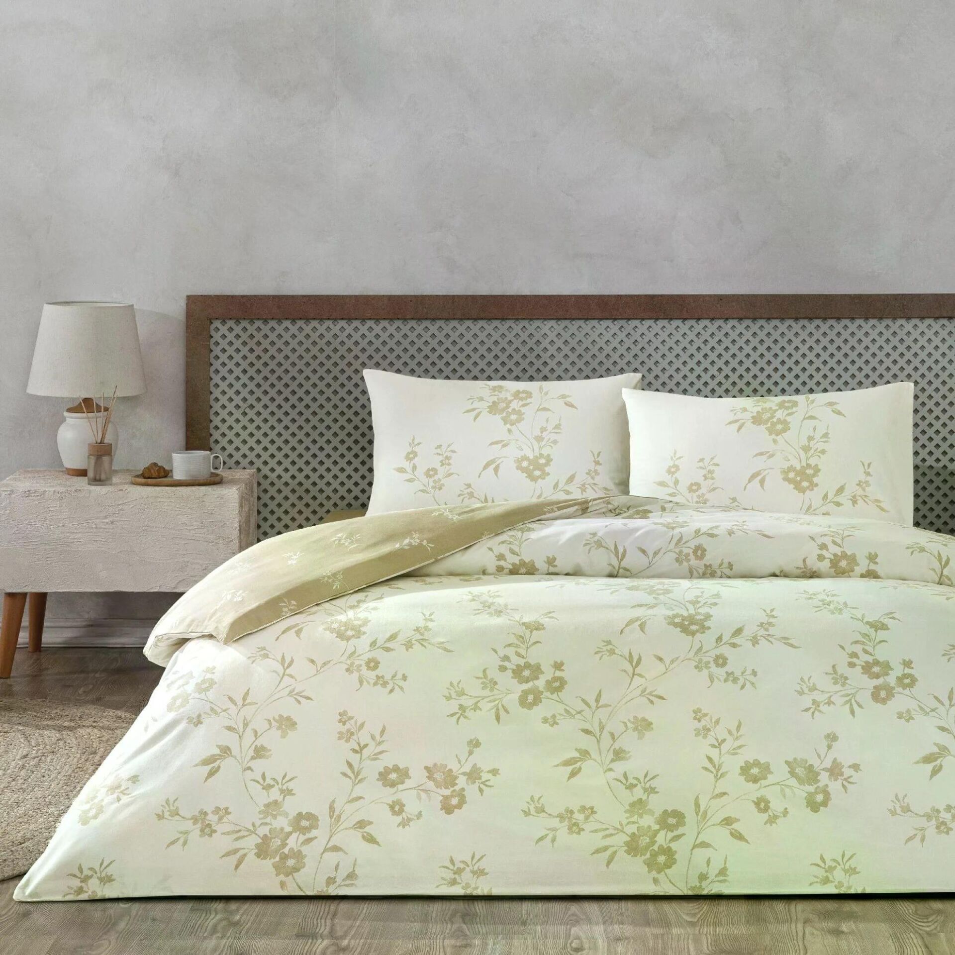 Taç Çift Kişilik Vellise Beyaz Nevresim Takımı