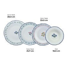 Emsan 24 Parça 6 Kişilik Farina Yemek Takımı