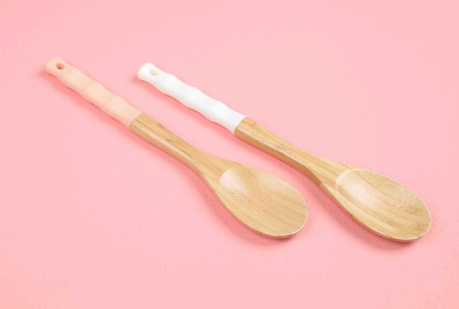Arow Pink&More Bambu Slikon Saplı Servis Kaşık